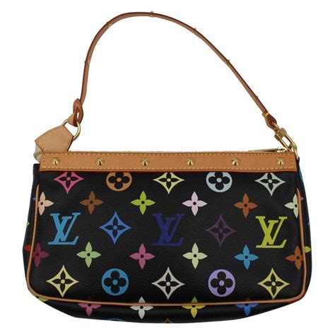 black colorful lv bag|authentic louis vuitton monogram bag.